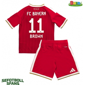 Bayern Munich Nathaniel Brown #11 Hemmaställ Barn 2026-27 Kortärmad (+ Korta byxor)